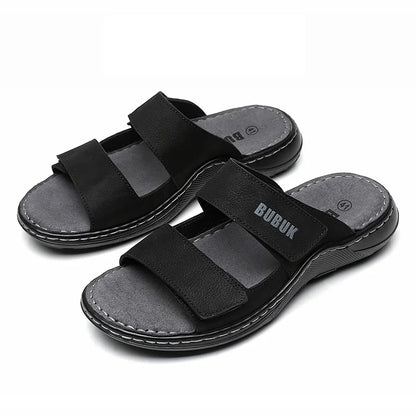 Summer Leather Slides
