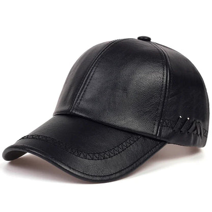 Leather Baseball Cap