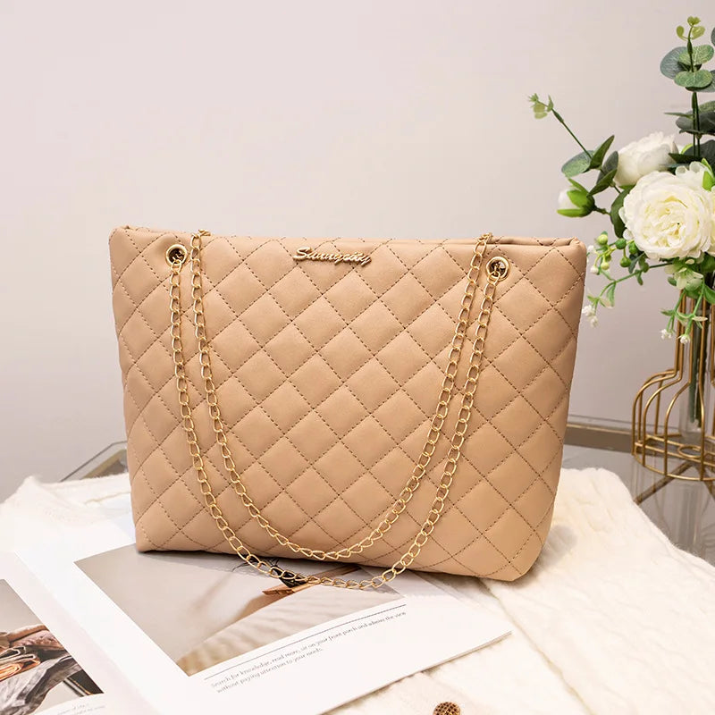 Women's PU Box Tote Bag