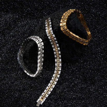 Gold-Plated Cuban Toggle Bracelet
