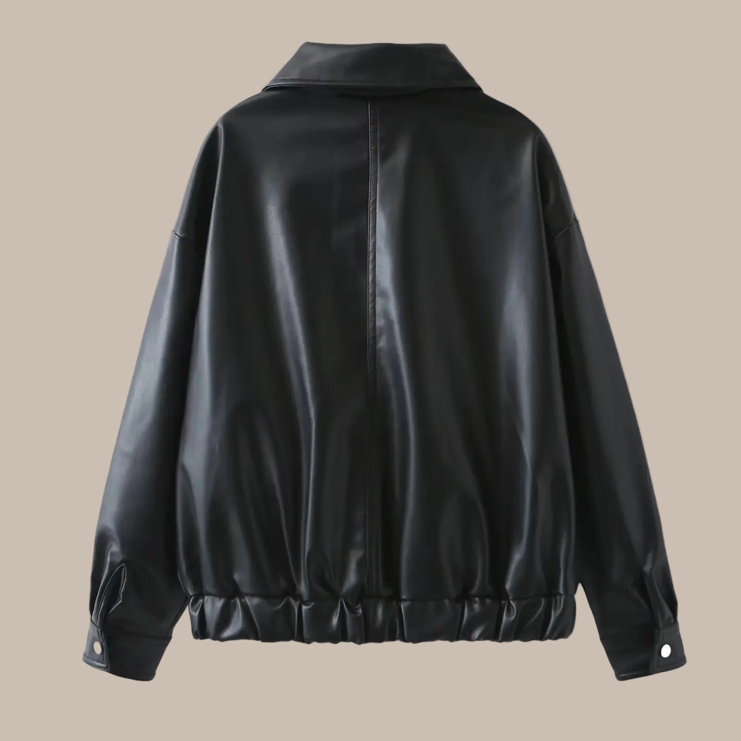 Leather Bomber Jacket