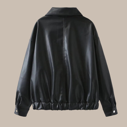 Leather Bomber Jacket