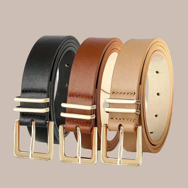 Women's Wide Adjustable PU Belt