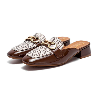 Buckle Mules for Women