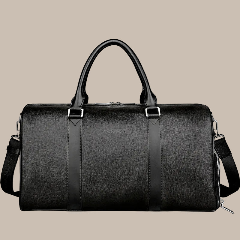 Stylish Leather Weekend Bag