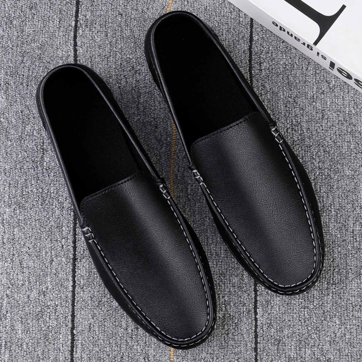 Mans leather comfortable shoes