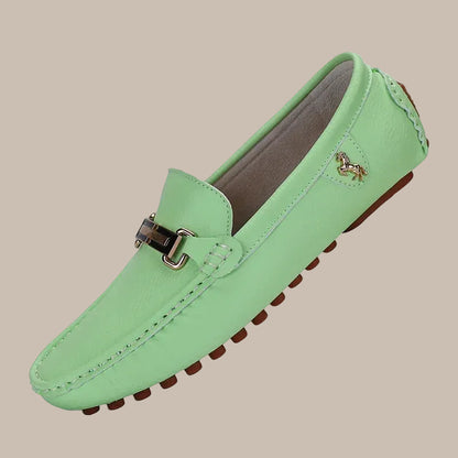 Men's Handmade PU Leather Driving Loafers