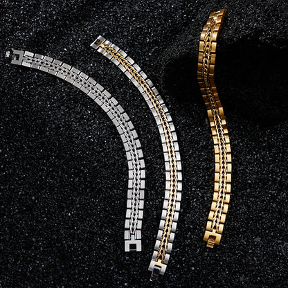 Gold-Plated Cuban Toggle Bracelet