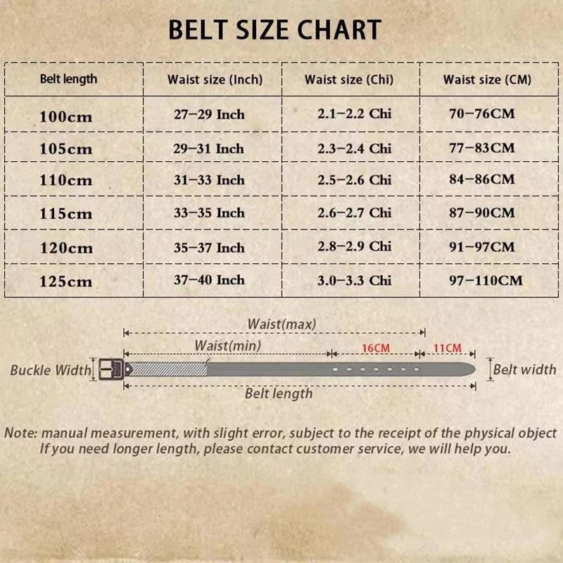 Luxury Men’s Leather Belt
