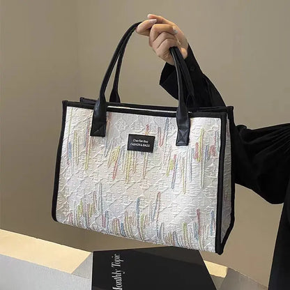 Off-White Canvas Tote Bag