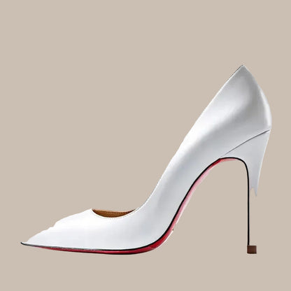 Plus Size Red Pointed Pumps