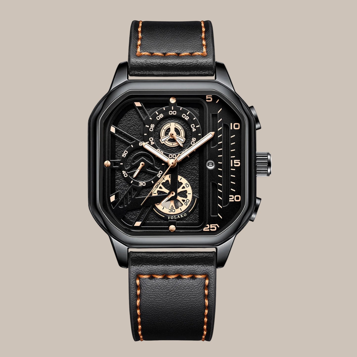 Men's Square Luxury Watch