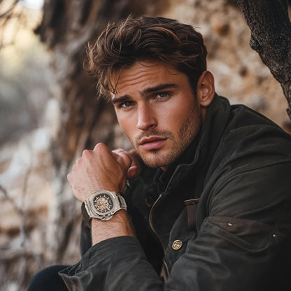 Simple Leather Strap Timepiece