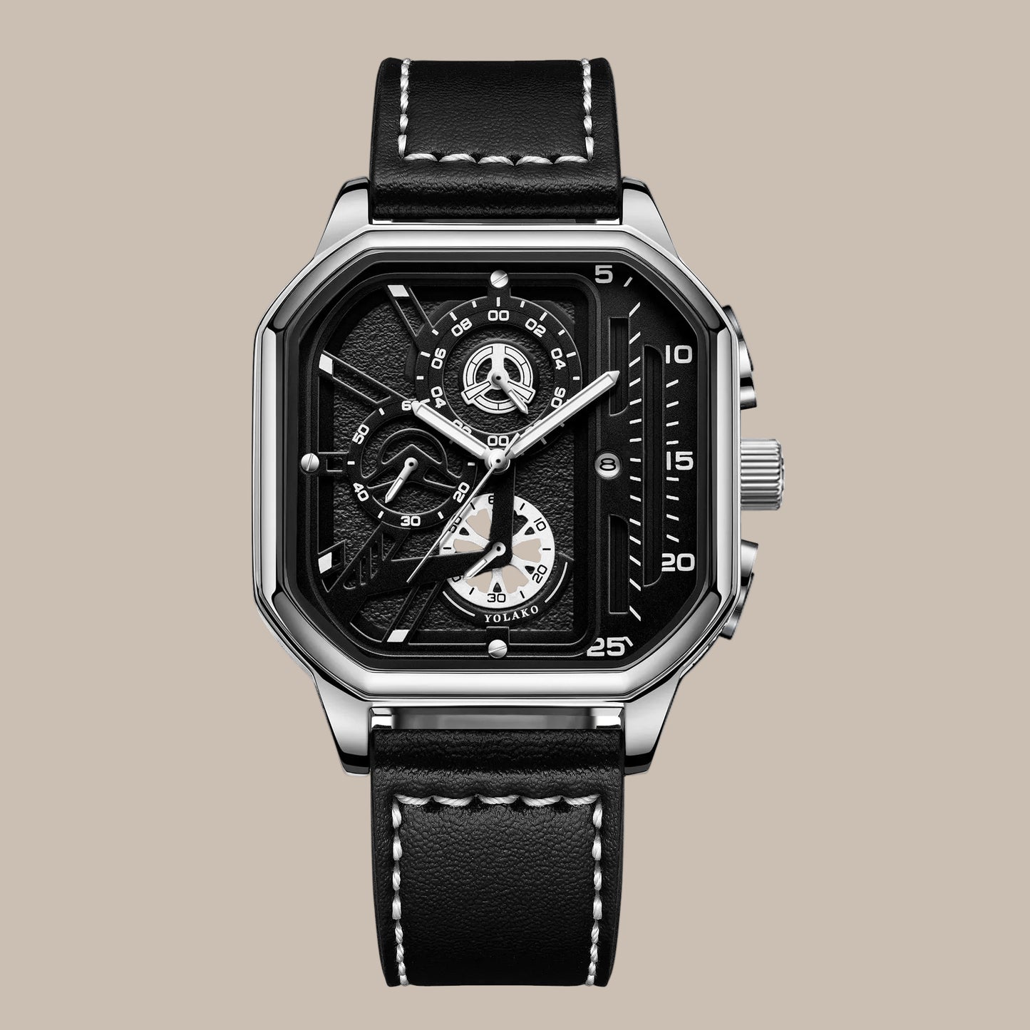 Men's Square Luxury Watch