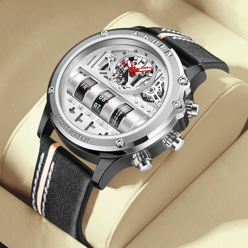 Men's Skeleton Quartz Watch