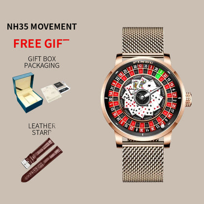 Men’s Luxury Poker Dial Watch