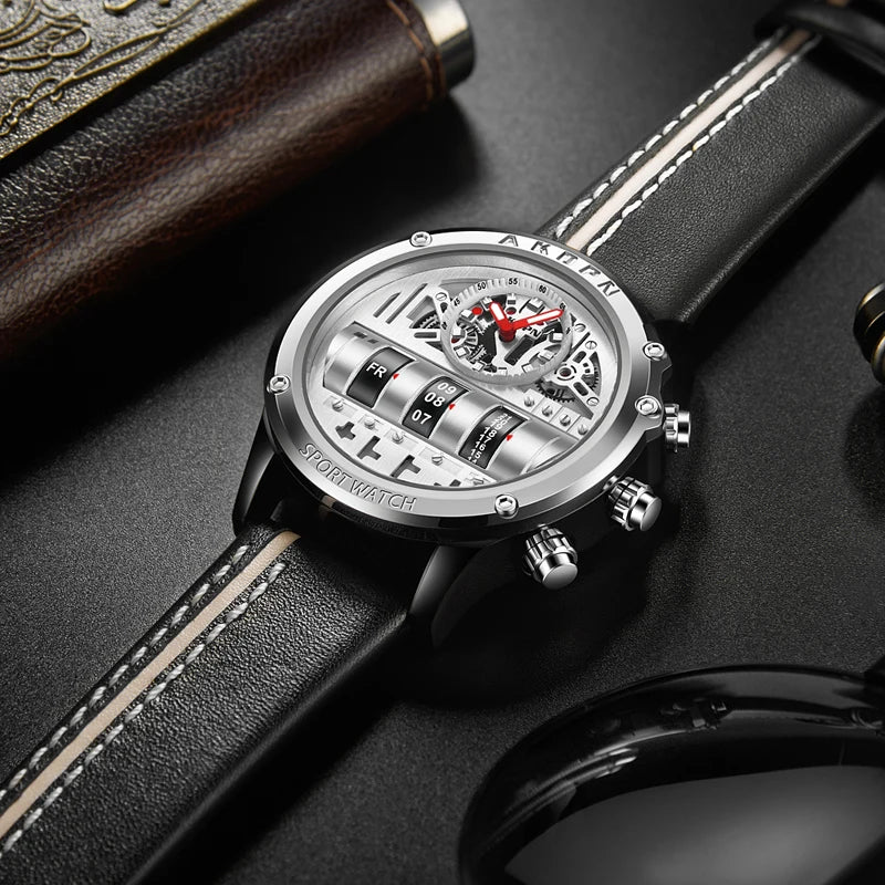 Men's Skeleton Quartz Watch