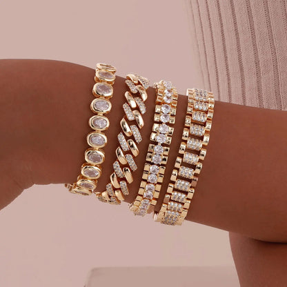 14K Gold Chunky Paperclip Chain Bracelet