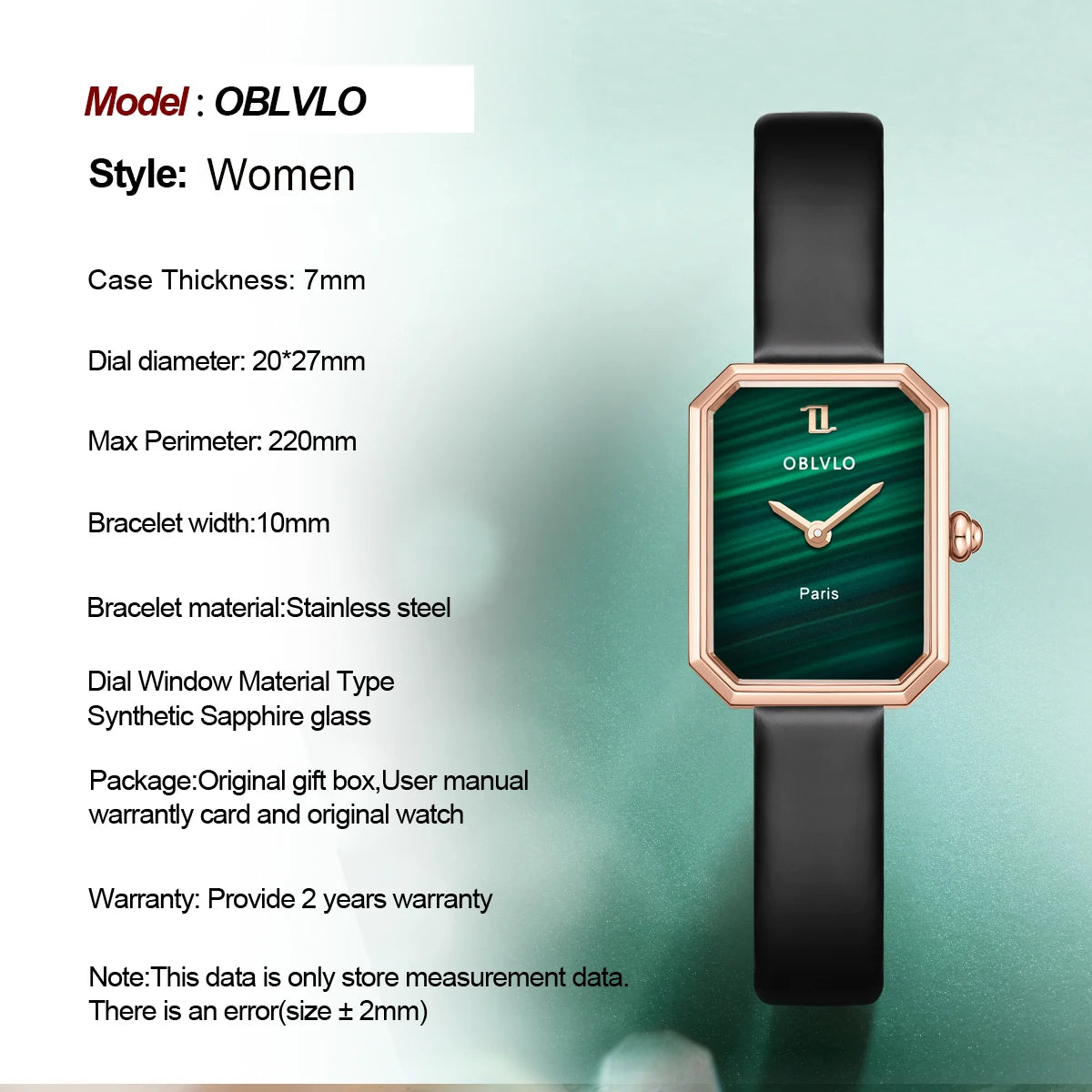 Malachite Dial Diamond Watch