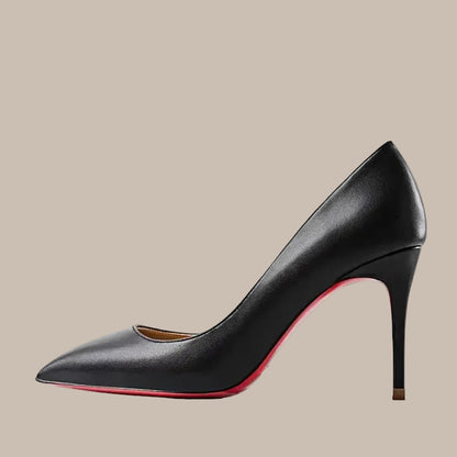 Plus Size Red Pointed Pumps