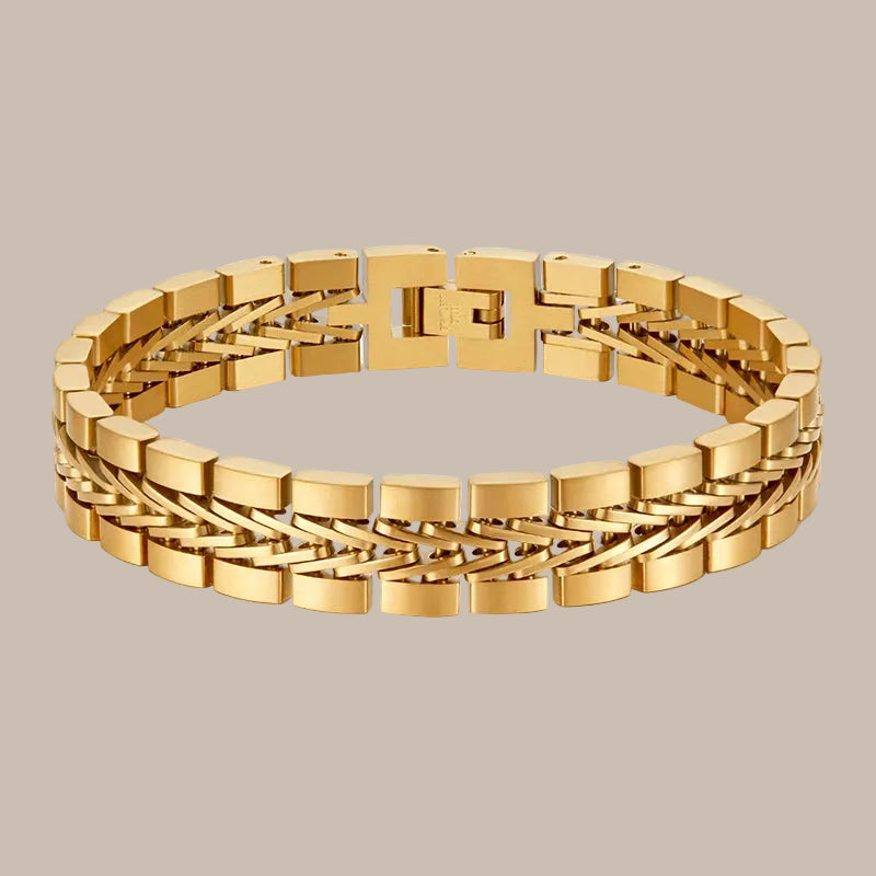 Gold-Plated Cuban Toggle Bracelet