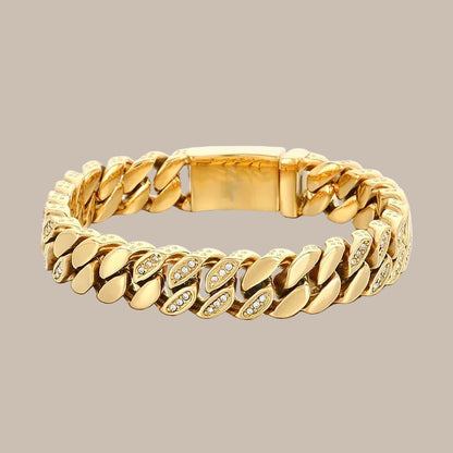 12mm Punk Cuban Curb Chain Bracelet