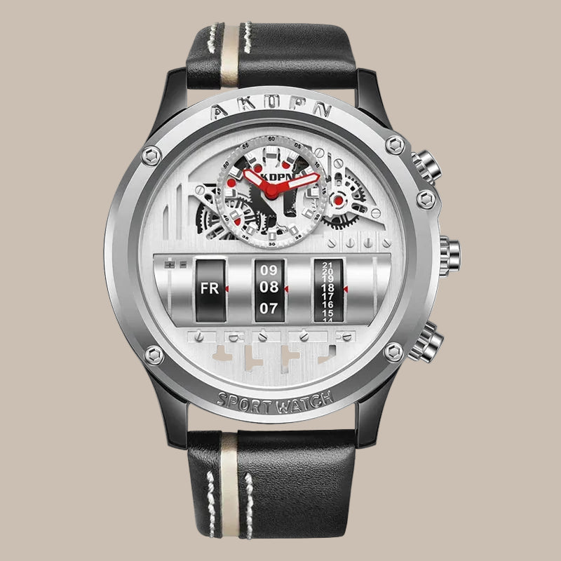 Men's Skeleton Quartz Watch