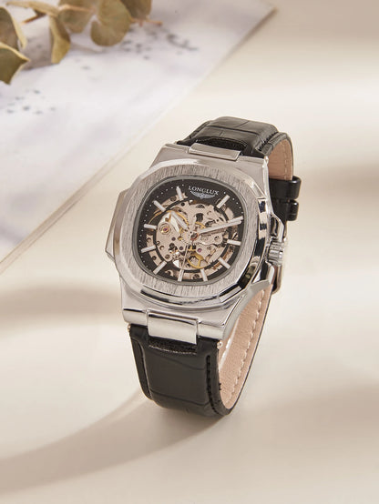 Simple Leather Strap Timepiece