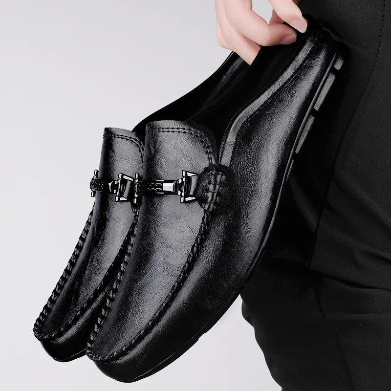 Men’s Metal Buckle Loafers