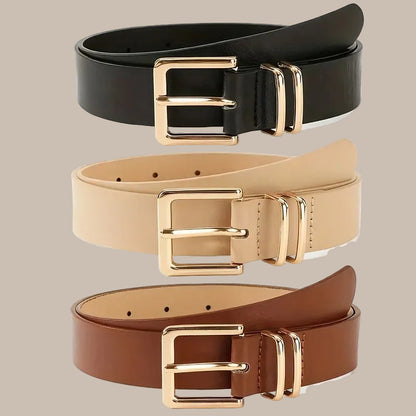 Women's Wide Adjustable PU Belt