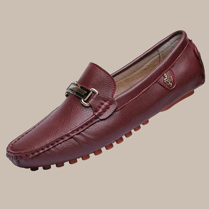 Men's Handmade PU Leather Driving Loafers