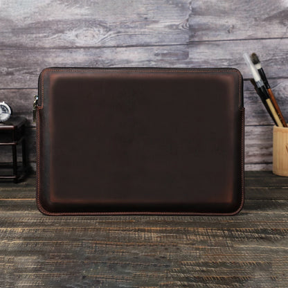 Luxury Crazy Horse Laptop Bag