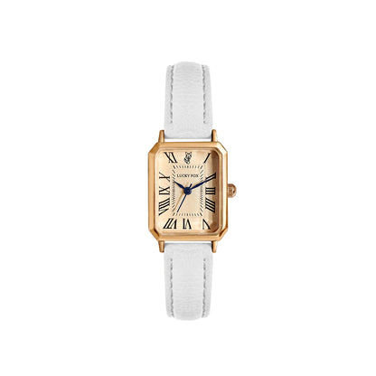Square Leather Strap Watch