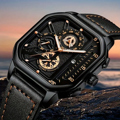 Men's Square Luxury Watch