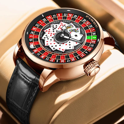 Men’s Luxury Poker Dial Watch