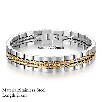 Gold-Plated Cuban Toggle Bracelet