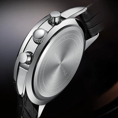 Genuine Leather Strap Watch