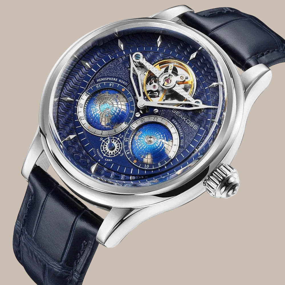 Double Earth World Time Watch