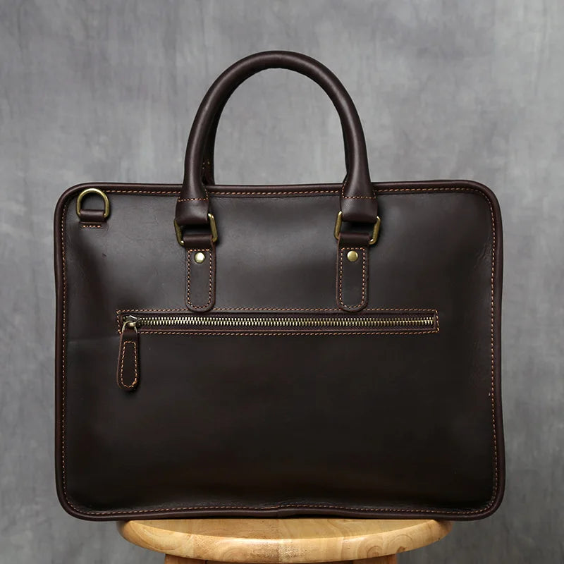 Vintage Cowhide Laptop Bag