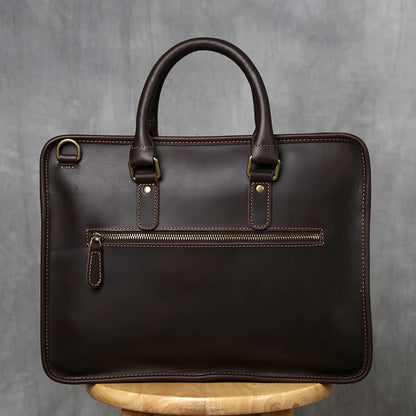 Vintage Cowhide Laptop Bag