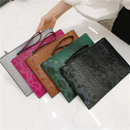 Python Pattern Clutch Bag