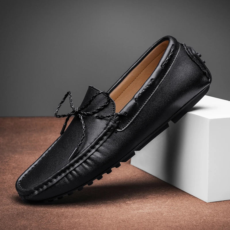 Croc Leather Loafers