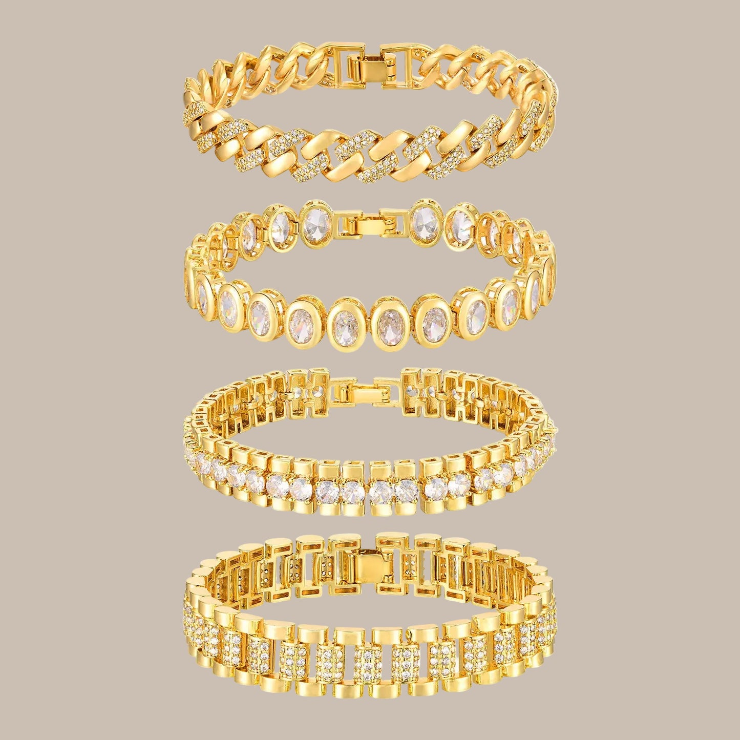 14K Gold Chunky Paperclip Chain Bracelet