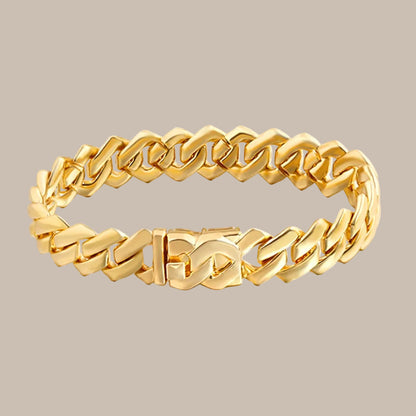 Full Rhinestone Prong Cuban Link Bracelet