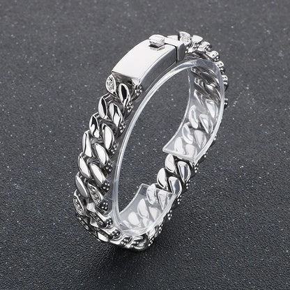 12mm Punk Cuban Curb Chain Bracelet