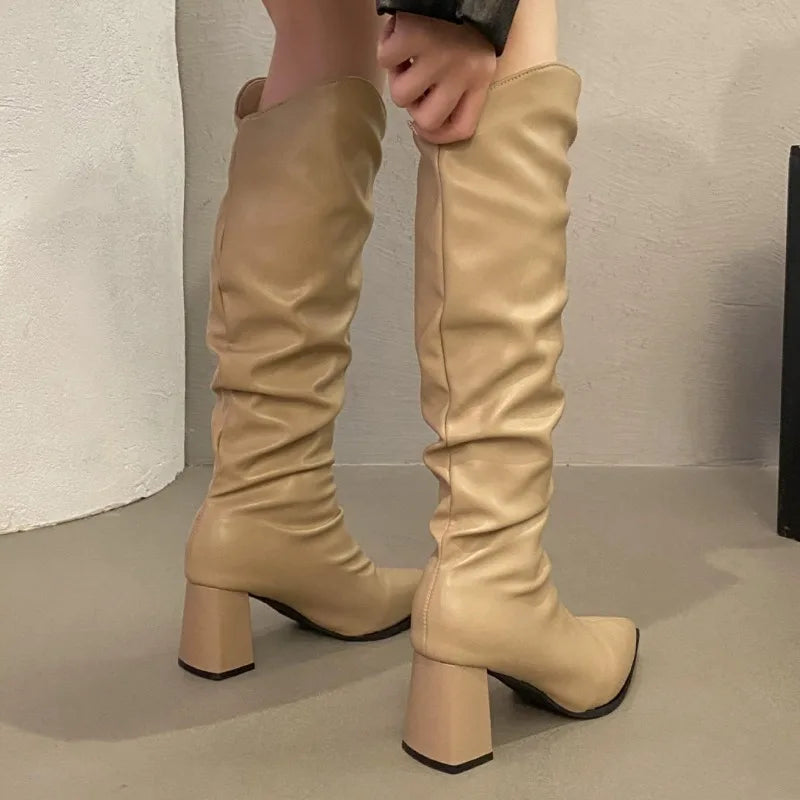 Women's Black Knee-High Boots