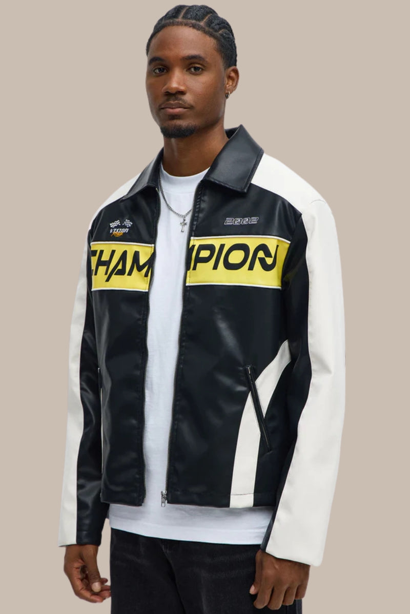 Relaxed Racer Moto Zip Jacket