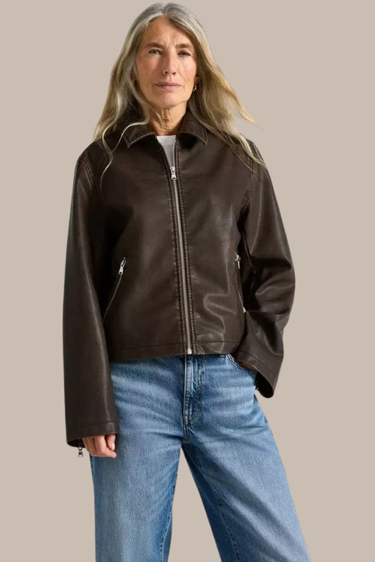 Faux Leather Jacket – Timeless Style