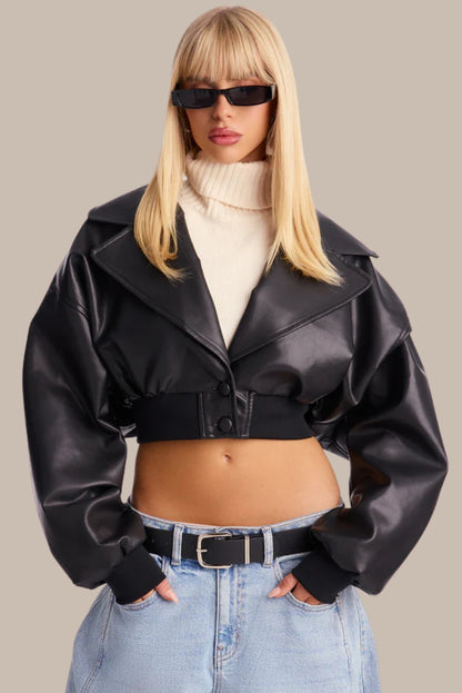 Crafted Premium Faux Leather Jacket