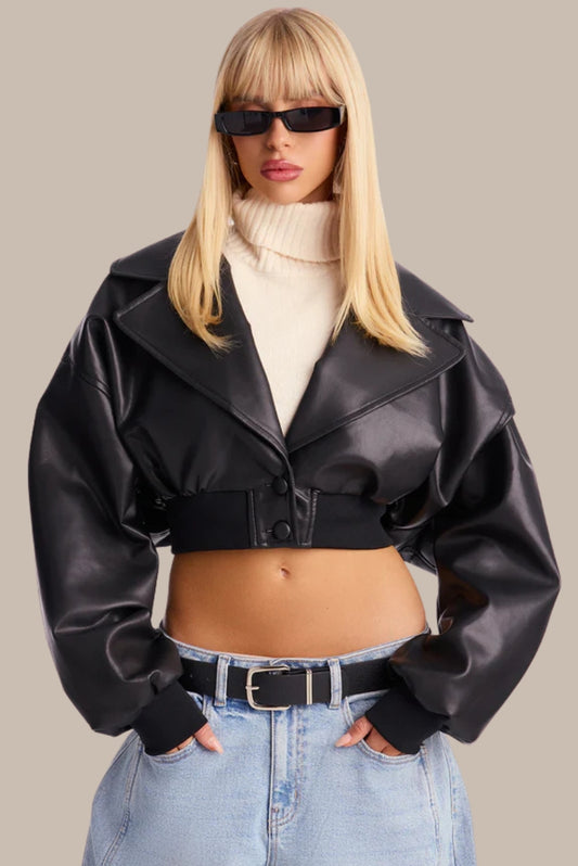 Crafted Premium Faux Leather Jacket